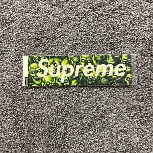 Skull Box Logo Sticker 2001 Liquid Blue